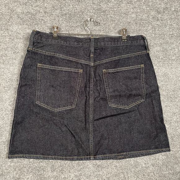 New J.Crew Womens Size 31 Mini Denim Skirt Black Cotton Pockets STYLE BT791 - Picture 4 of 10